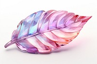 Crystal leaf pastel gemstone jewelry plant.