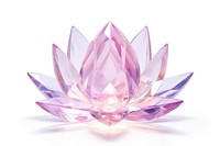 Lotus shape gemstone crystal amethyst jewelry.