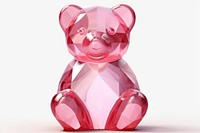 Teddy bear shape gemstone representation celebration creativity.
