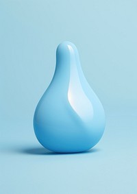 Water drop turquoise vase art.
