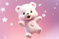 Cute pink bear toy. AI generated Image by rawpixel.