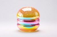 Hamburger sphere food egg.