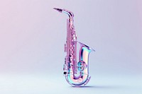 Saxophone white background performance euphonium.