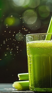 Celery juice drink green refreshment.