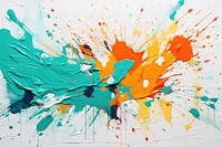  Splattering paint abstract painting art. AI generated Image by rawpixel.