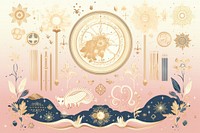 Astrology backgrounds pattern gold.