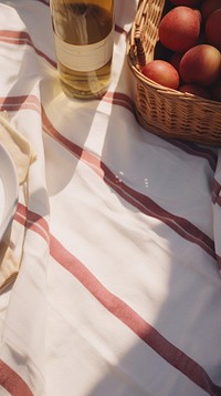Picnic tablecloth blanket striped. AI generated Image by rawpixel.