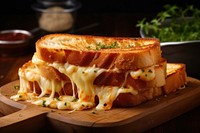 Tasty toast sandwiches with cheese bread food wood.