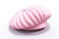 Beret hat food pink white background. AI generated Image by rawpixel.