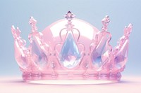 Crystal crown jewelry pink accessories. AI generated Image by rawpixel.