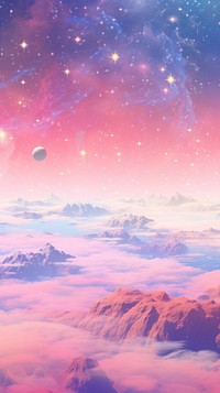  Planet backgrounds landscape astronomy. AI generated Image by rawpixel.