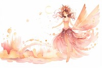 Fairy fashion pattern drawing.