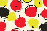 Apple painting pattern fruit.