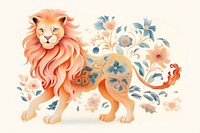 Lion art pattern mammal.