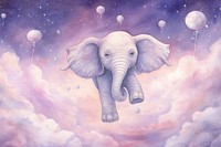  Cute elephant outdoors nature animal. AI generated Image by rawpixel.