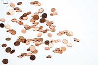 Money backgrounds coin white background.