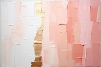 Abstract rose gold ripped paper art painting wall.