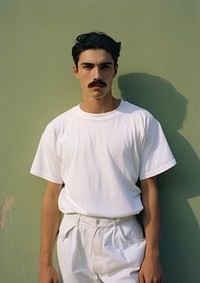 Mexican man with Mustache photography portrait t-shirt.