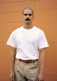 Mexican man skinhead with Mustache shirt t-shirt fashion.