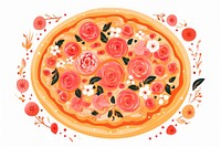 Pizza food art pepperoni.