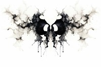 Rorschach test white white background creativity. AI generated Image by rawpixel.