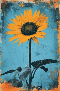 Sunflower art painting nature.