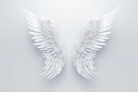 Angel wing white archangel pattern.
