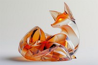 Fox shape animal mammal art.
