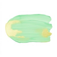 Melon green tone abstract shape paint white background turquoise.