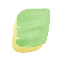 Melon green tone abstract shape paint white background rectangle.