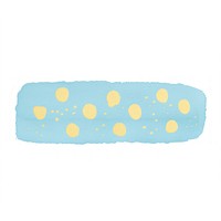 Baby blue on top dot gold glitter pattern white background rectangle.
