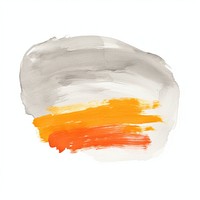 Gray mix orange abstract shape painting white background creativity.