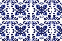 Tile pattern butterfly flower backgrounds porcelain white.