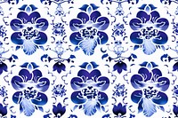 Tile pattern of orchid art backgrounds porcelain.