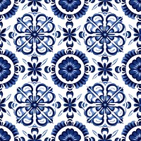 Tile pattern of planet backgrounds white blue.