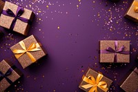 Gift boxs backgrounds purple celebration.