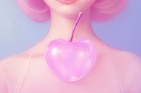 Cherry balloon adult headshot.