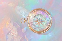 Compass holography jewelry locket backgrounds.
