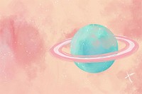 Cute planet illustration astronomy universe outdoors.