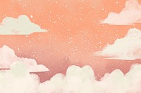 Cute sky and cloud illustration outdoors painting cumulus.