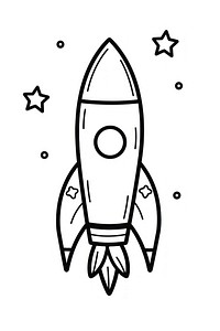 Rocket doodle spaceplane spacecraft.