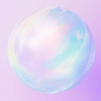 Earth sphere purple bubble.