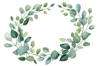 Eucalyptus wreath leaf pattern.