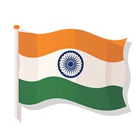 India flag white background patriotism furniture.