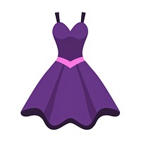 Purple dress fashion shape gown.