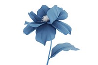 Blue flower blossom petal plant.