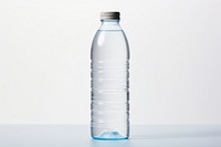 Bottled water drink white background refreshment.