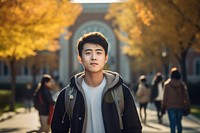 Chinese university student portrait standing adult. AI generated Image by rawpixel.