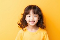 East Asian female kid child smile happiness.