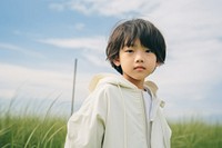 East Asians Chinese kid photography portrait outdoors.